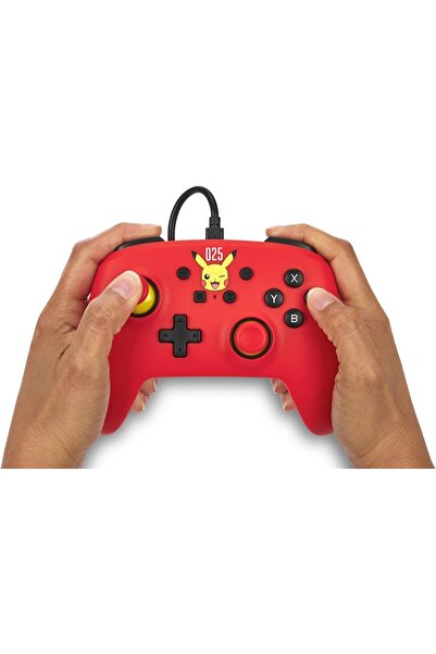 Powera Kablolu Joystick intendo Switch - Laughing Pikachu