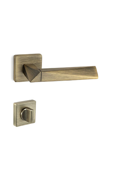 System Agate Antik - Wc Mandallı Rozetli Kapı Kolu - Hha111ro11w Abm