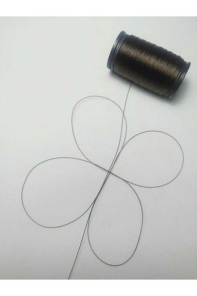 Eskişehir hobi sanat 0,2 mm 60 μέτρα κλωστή χάντρες προσευχής Bitter Brown Color (πιο λεπτή κλωστή χάντρες προσευχής)