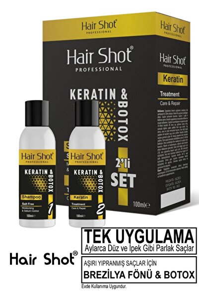 Hair Shot Brezilya Fönü Keratini 2'li Mucizevi Bakım Seti Botox