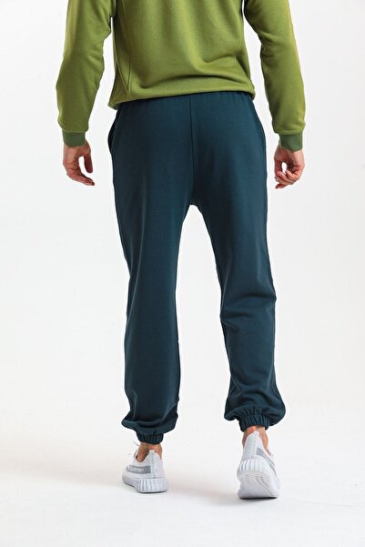 pulur.co Petrol Rengi Yüksek Bel Lastikli Eşofman Altı