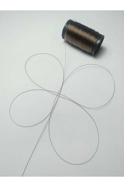 Eskişehir hobi sanat 60 μέτρα Αρχαίο Καφέ Χρώμα Κλεψύδρα - 0,2 mm Τα λεπτότερα ροζάρια