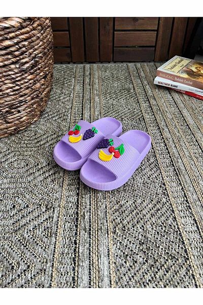 Behtah Kundura Girl - 6 Fruity Jibbitz Decorated Garden Pool Sandals with Gifts