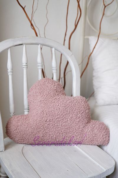 sevaradekor Teddy Buklet Cloud Aruncă Pernă Roz Cloud Pernă Umplută