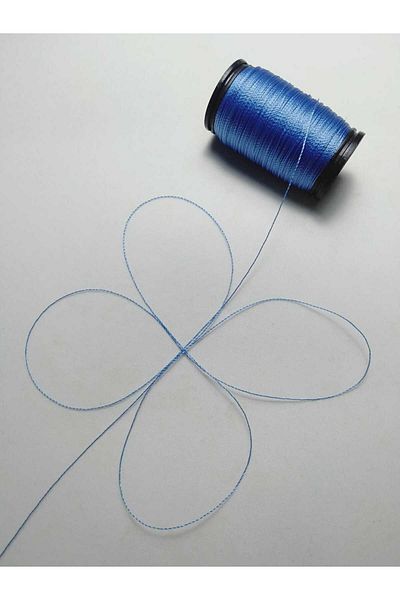 Eskişehir hobi sanat 0,2 mm 60 μέτρα κλωστή χάντρες προσευχής Μπλε θάλασσας (πιο λεπτή κλωστή χάντρες προσευχής)
