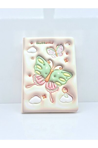 Mikro puffy pofuduk not defteri 3D kabartmalı  12*18 96yp