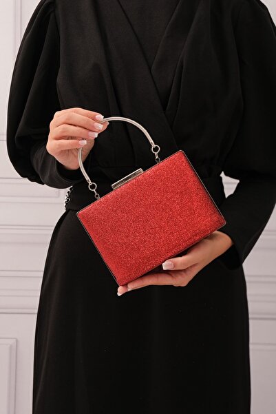 ROZA CANTA Red KumSim Women's Evening Dress Night Portfolio Bag