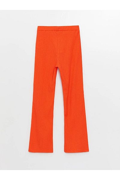 LC Waikiki Lcw Kids Wideleg Girl's Trousers with Elastic Waist