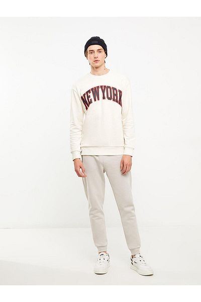 LC Waikiki Ανδρικό φούτερ με μακρυμάνικη λαιμόκοψη LCW Casual Crew