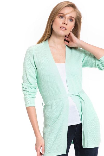 LC Waikiki Women's Light Aqua Green Cardigan 8S4686Z8