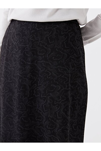 LC Waikiki Spódnica damska Lcw Grace w kolorze czarnym Jacquard Standard Fit Patterned