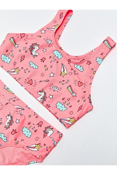 LC Waikiki LCW Kids Baskılı Kız Çocuk Bikini
