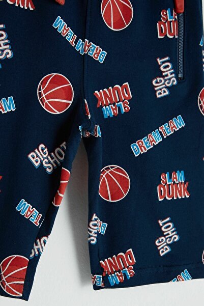 LC Waikiki Шорти та бермуди для хлопчиків з помаранчевим принтом Lsr