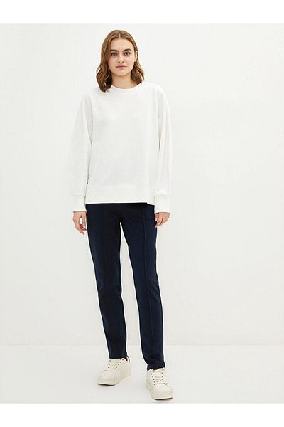 LC Waikiki LCWAIKIKI Basic Women's Sweatpants with Elastic Waist and Straight Pocket Detail