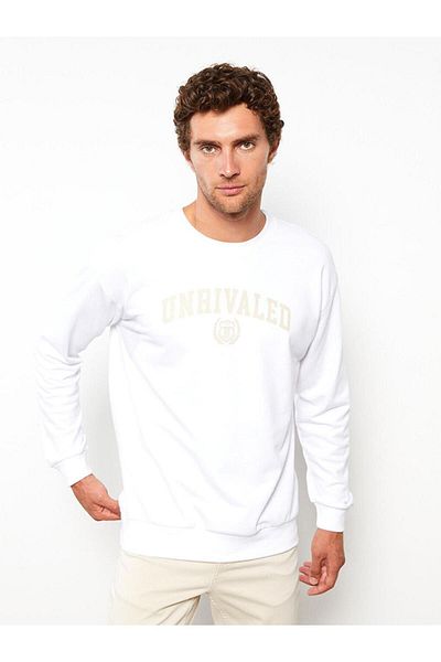 LC Waikiki Ανδρικό φούτερ με μακρυμάνικη λαιμόκοψη LCW Casual Crew