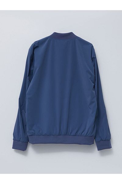 LC Waikiki Ανδρικό παλτό Bomber Leather Look Vision Standard Mold College Collar