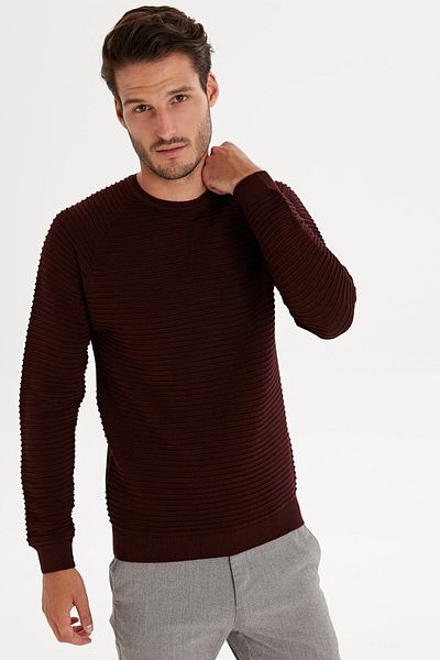 LC Waikiki Pulover roșu Claret pentru bărbați 9W6136Z8
