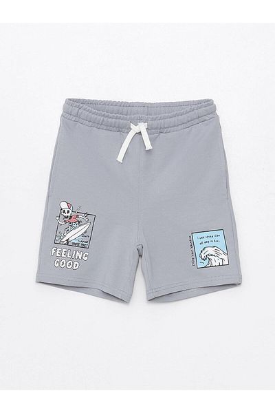 LC Waikiki Boy's Shorts - LCW Kids, Elastic Waist and Printed