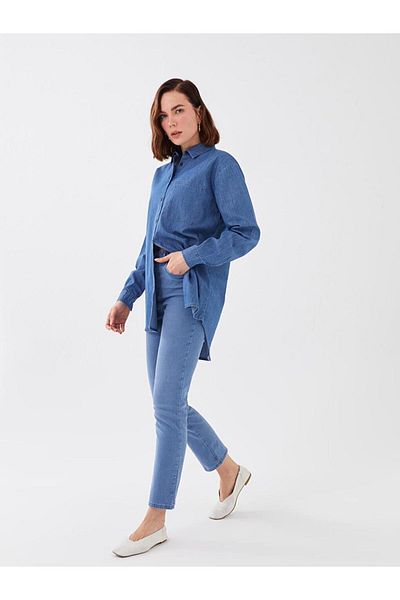 LC Waikiki LCWAIKIKI Pantaloni de damă slim cu talie înaltă
