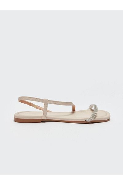LC Waikiki Γυναικεία δερμάτινα σανδάλια LCW STEPS