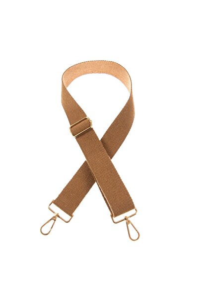 Miaju 125 Cm Milk Brown Colored Shoulder Strap - Gold Metal Accessory, New Tr...