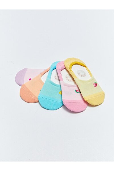 LC Waikiki Шарени момичешки чорапи за балерина Опаковка от 5 бр