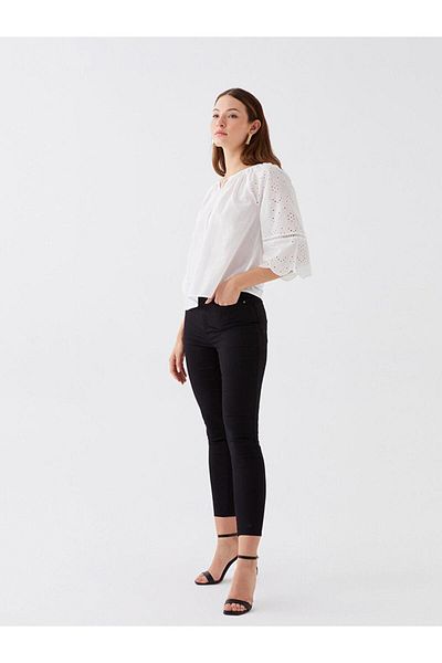 LC Waikiki Pantaloni de damă LCWAIKIKI Basic Super Skinny Fit
