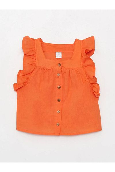 LC Waikiki Lcw Baby Square Collar Baby Girl Shirt