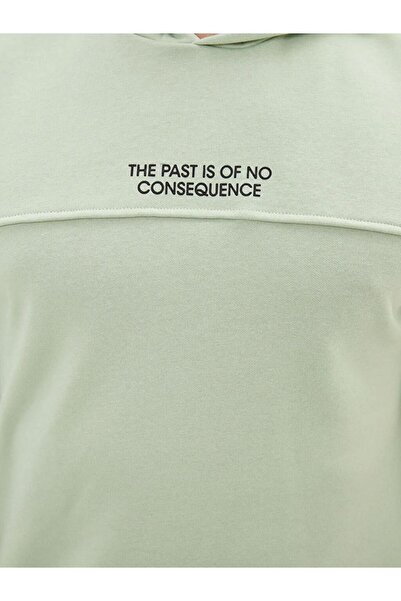 LC Waikiki Повсякденний чоловічий світшот з капюшоном з довгим рукавом з принтом