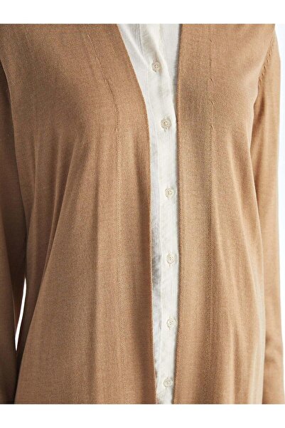 LC Waikiki LCW Modest - Cardigan tricot cu guler șal pentru femei, mânecă lungă