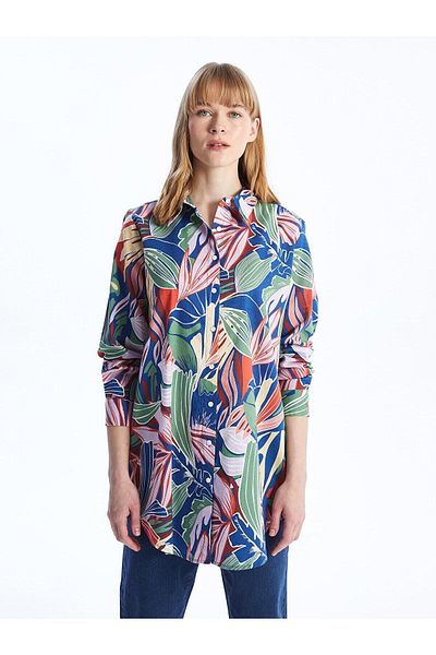 LC Waikiki LCWAIKIKI Classic - Patterned Long Sleeve Women's Tunic Shirt