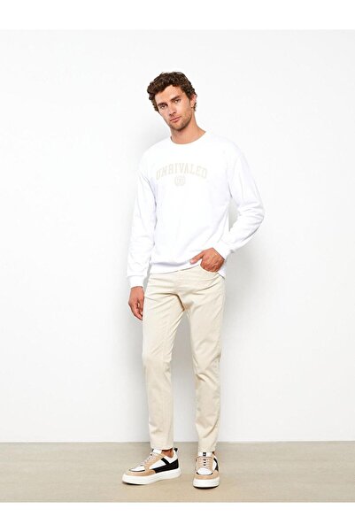 LC Waikiki Ανδρικό φούτερ με μακρυμάνικη λαιμόκοψη LCW Casual Crew