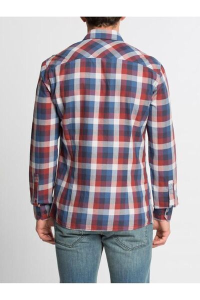 LC Waikiki ERKEK EXTRA DAR KALIP KIRMIZI GÖMLEK