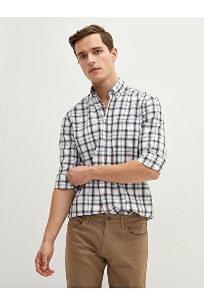 LC Waikiki Lcw Classıc Regular Fit Uzun Kollu Ekose Erkek Gömlek