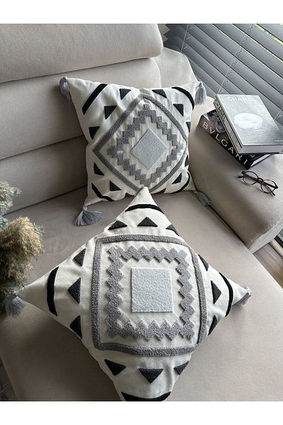 en gözde home PUNCH EMBROIDERED 2 Pieces KIRLENT CASE