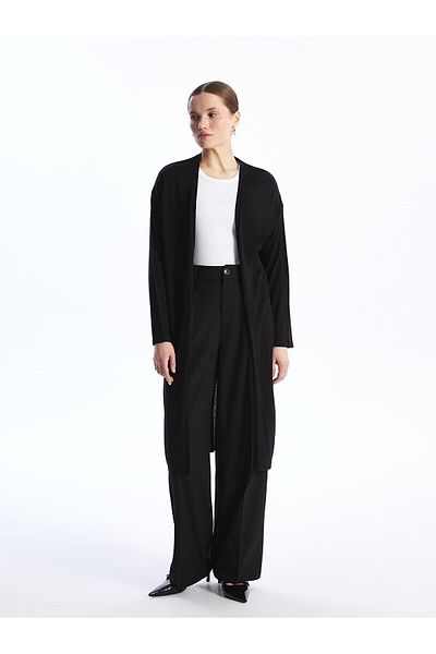 LC Waikiki LCWAIKIKI Tricot Cardigan pentru damă - Guler șal, solid, cu mânecă lungă
