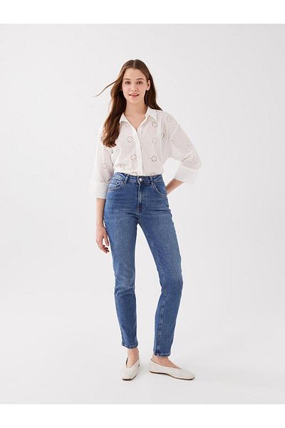 LC Waikiki LCW Jeans High Waist Straight Fit Women's Jean Pants