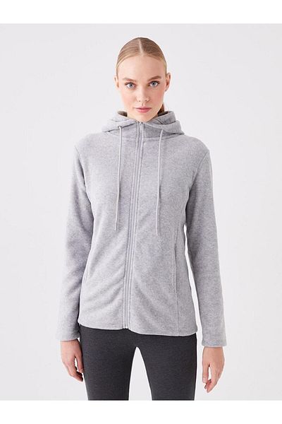 LC Waikiki LCWAIKIKI Hanorac clasic cu glugă, cu mânecă lungă, cu fermoar
