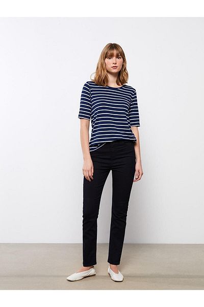 LC Waikiki LCWAIKIKI Pantaloni de damă slim cu talie înaltă