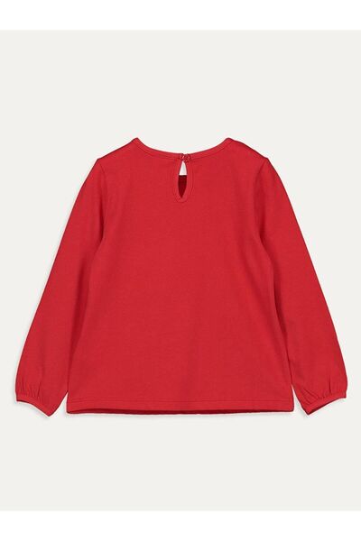 LC Waikiki LCW baby Bisiklet Yaka Uzun Kollu Kız Bebek Tişört