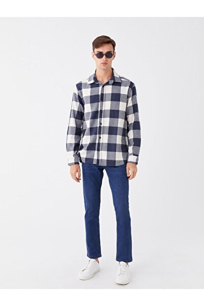 LC Waikiki LCW Casual Regular Fit Uzun Kollu Ekose Erkek Oduncu Gömlek