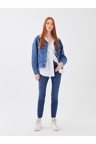 LC Waikiki Γυναικείο τζιν παντελόνι LCW Jeans ψηλόμεσο Super Skinny Fit