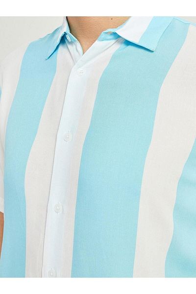 LC Waikiki Ανδρικό ριγέ κοντό μανίκι XSIDE Regular Fit