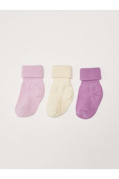 LC Waikiki LCW baby Basic Baby Girl Sock Socks 3-pack