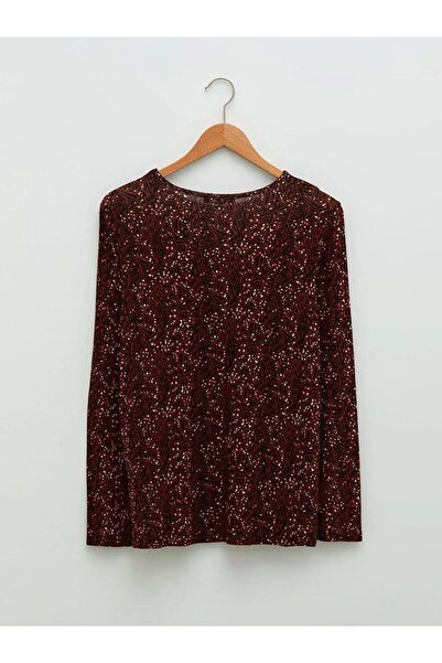 LC Waikiki Γυναικείο μακρυμάνικο μπλουζάκι Grace Crew λαιμόκοψη