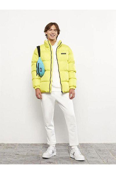 LC Waikiki Ανδρικό πουπουλένιο παλτό - Standard Fit, Stand Collar