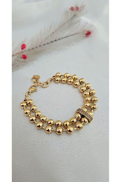 m mavi deniz accesories Brățară de oțel cu tocuri - Brățară Dorika