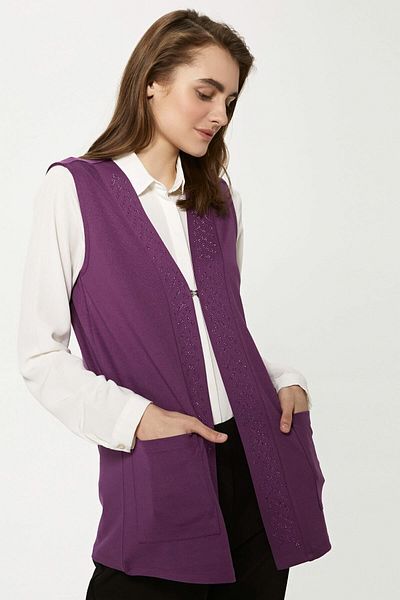LC Waikiki Women's Purple Vest