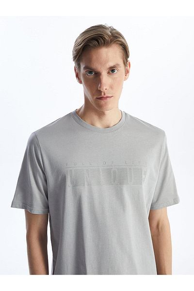 LC Waikiki LCWAIKIKI - Classic Men's Combed Cotton T-Shirt: Crew Neck, Short Sleeve, Printed