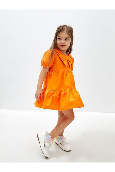 LC Waikiki V-neck Short Sleeve Short Sleeve Baby Girl Dress